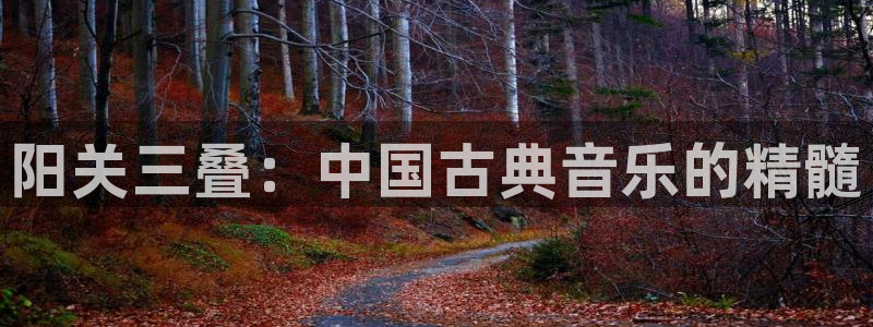凯发k8网页登录:阳关三叠:中国古典音乐的精髓